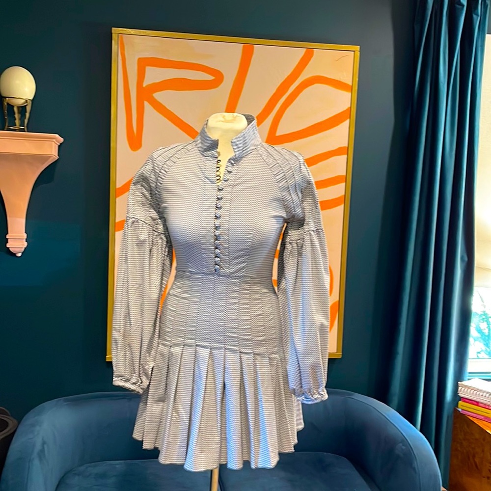 C/MEO Collective stand collar mini dress